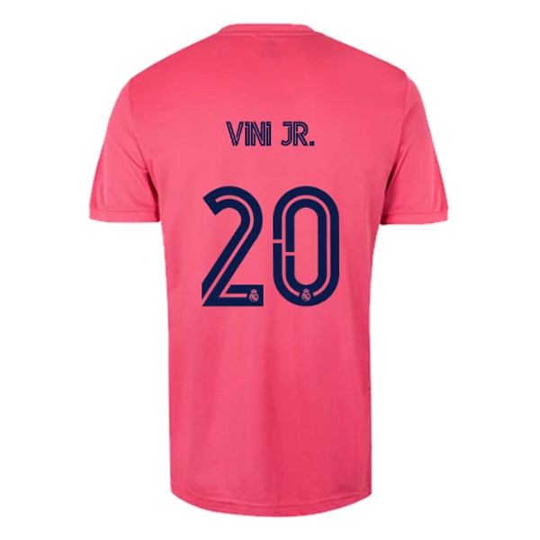 Camiseta Real Madrid 2ª NO.20 Vini Jr. 2020-2021 Rosa